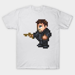 Chris Redfield Resident Evil Pixel Art T-Shirt